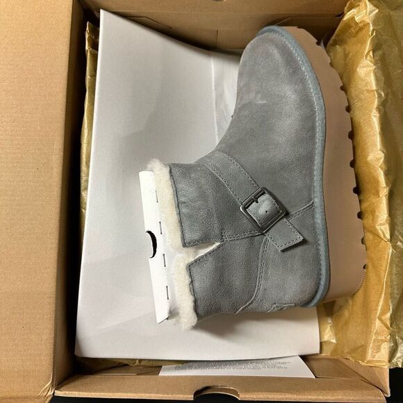 New Koolaburra Kelissa Mini Ankle Boots 6 Wild Dove - Picture 1 of 7